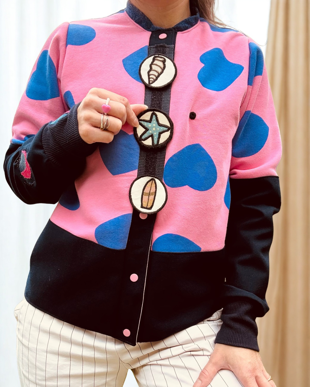 Veste coeur pop